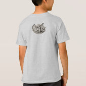 Dinosaur Hunter Design by Mudge Studios T-shirt (Achterkant)