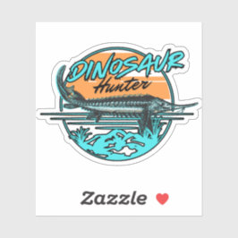 Dinosaur Hunter Sturgeon Gevist Sticker