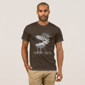 Dinosaur Hunter - Verstoord T-shirt (Voorkant volledig)
