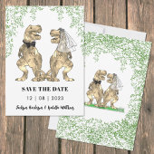 Dinosaur Huwelijk Save The Date
