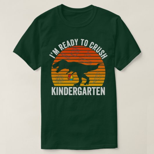  dinosaur i m.b.t. kikkerkleuter t-shirt (Design voorkant)