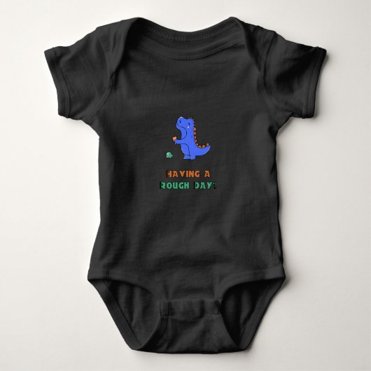 Dinosaur Ice Cream Art-werk Romper (Voorkant)