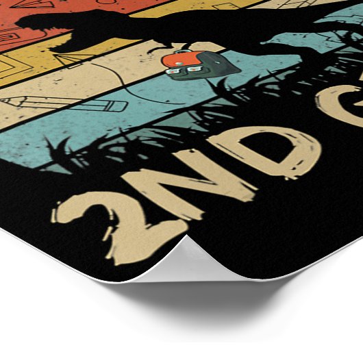  Dinosaur ik ben klaar om de tweede klas terug te  Poster (Hoek)