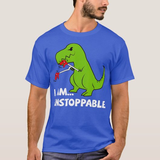 Dinosaur Ik ben niet te stoppen. T-shirt (Voorkant)