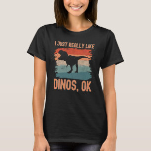 Dinosaur, ik hou echt van Dinos OK T-shirt