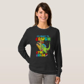 Dinosaur I'm Ready To Crush 6th Grade Back To Scho T-shirt (Voorkant volledig)