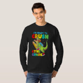 Dinosaur I'm Ready To Crush 6th Grade Back To Scho T-shirt (Voorkant volledig)