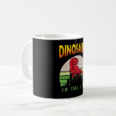 Dinosaur in de Stad | Dinosaur Design Koffiemok (Voorkant links)