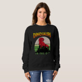 Dinosaur in de Stad | Dinosaur Design Trui (Voorkant volledig)