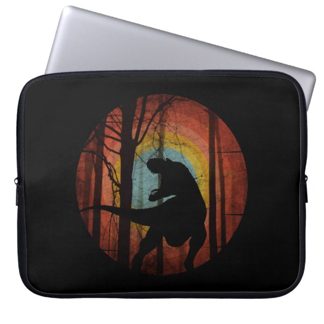 DINOSAUR IN HET BOS WILD WOUD LAPTOP SLEEVE (Voorkant)