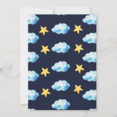 Dinosaur in watercolor Baby Shower invite. Kaart (Achterkant)