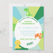DINOSAUR INVITATIE KAART (Voorkant)
