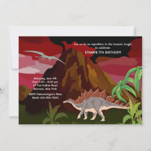 Dinosaur Invitation Kaart