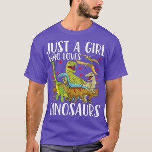 Dinosaur is gewoon een meisje dat van Dinosauriërs T-shirt