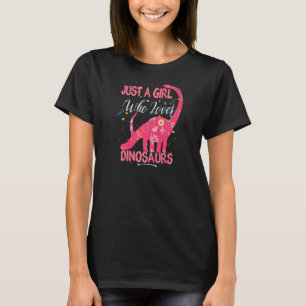 Dinosaur is gewoon een meisje dat van Dinosauriërs T-shirt
