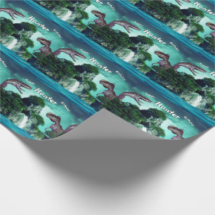 Dinosaur Island Happy Birthday Party Cadeaupapier