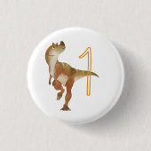 Dinosaur-jarige Ronde Button 3,2 Cm (Voorkant)
