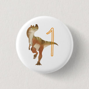 Dinosaur-jarige Ronde Button 3,2 Cm