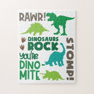 Dinosaur Jigsaw Puzzle – Aangepaste Prehistorische Legpuzzel
