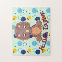 Dinosaur Jigzaag Puzzle Kinder Name Learning Game