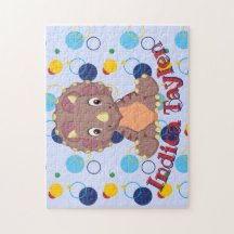 Dinosaur Jigzaag Puzzle Kinder Name Learning Game