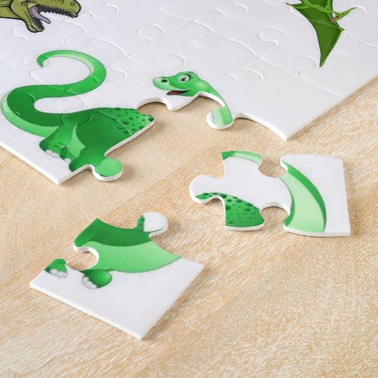 Dinosaur Jigzaag Puzzle Legpuzzel (Zijkant)