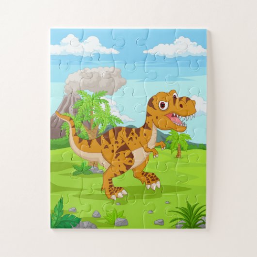 Dinosaur Jigzaag Puzzle Legpuzzel (Verticaal)