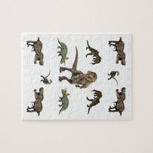 Dinosaur Jigzaag Puzzle Legpuzzel (Horizontaal)