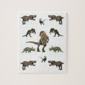 Dinosaur Jigzaag Puzzle Legpuzzel (Verticaal)