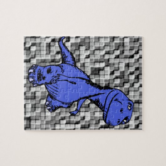 Dinosaur Jigzaag Puzzle Legpuzzel (Horizontaal)