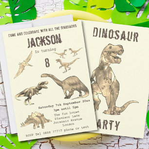 Dinosaur Jongens 8e Verjaardagsfeest T Rex Gebrul 