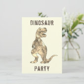 Dinosaur Jongens 8e Verjaardagsfeest T Rex Gebrul (Staand voorkant)