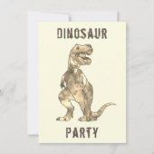 Dinosaur Jongens 8e Verjaardagsfeest T Rex Gebrul (Voorkant)