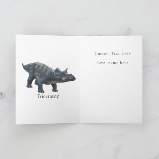 Dinosaur Jurassic Oerwoud Party Kaart (Binnen)