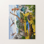 Dinosaur Jurassic Park animals Dino prehistc Legpuzzel (Verticaal)
