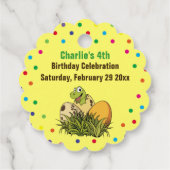 Dinosaur Jurassic Prehistorische Cartoon Dank u Bedankjes Labels (Achterkant)