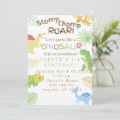 Dinosaur Kaart (Staand voorkant)