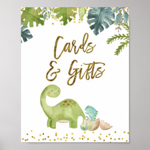 Dinosaur-Kaarten en -cadeautjes Poster