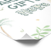 Dinosaur Kaarten en Gifts Party Sign Foto Afdruk (Hoek)