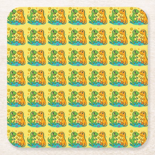 Dinosaur Kartonnen Onderzetters (Voorkant)