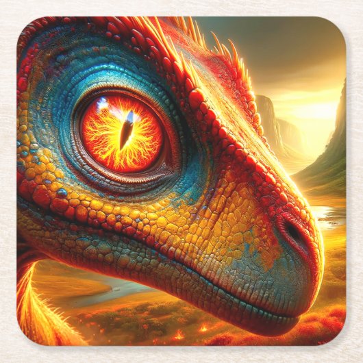 Dinosaur Kartonnen Onderzetters (Voorkant)