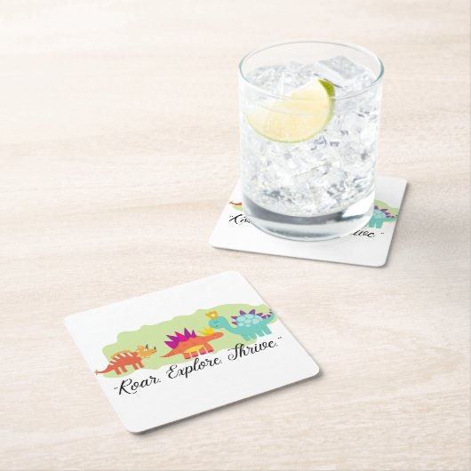 Dinosaur Kartonnen Onderzetters (Insitu)