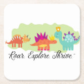 Dinosaur Kartonnen Onderzetters (Voorkant)