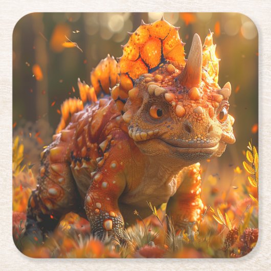 Dinosaur Kartonnen Onderzetters (Voorkant)