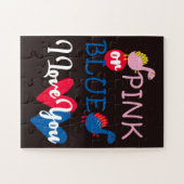 Dinosaur Keeper van de Gender Baby onthullen Legpuzzel (Horizontaal)