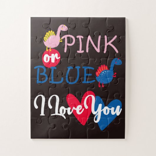 Dinosaur Keeper van de Gender Baby onthullen Legpuzzel (Verticaal)