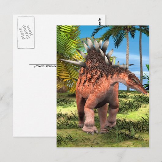 Dinosaur Kentrosaurus Briefkaart (Voorkant / Achterkant)