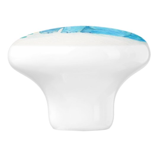 Dinosaur Keramische Knop (Zijkant)