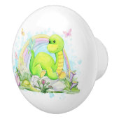 Dinosaur keramische knop (Rechts)