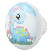 Dinosaur keramische knop (Rechts)